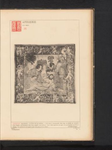 Wall tapestry with the Entombment of Christ