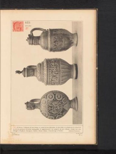 Three stoneware jugs from the municipality of Raeren, Belgium