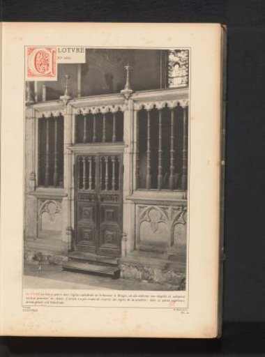 Choir screen in the St. Salvator's Cathedral in Bruges, Belgium