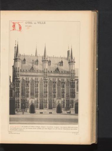 View of the Town Hall of Bruges, Belgium