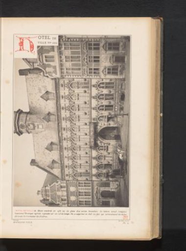 View of the Town Hall of Mons, Belgium