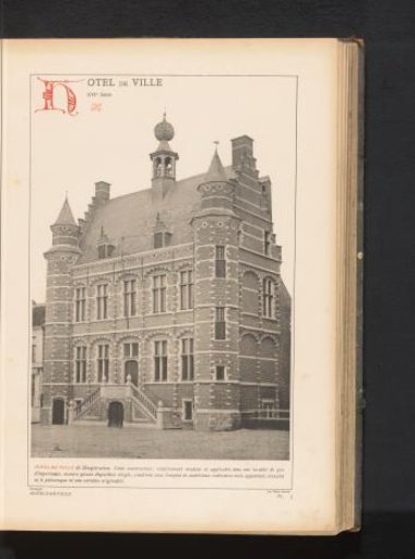 View of the Town Hall of Hoogstraten, Belgium