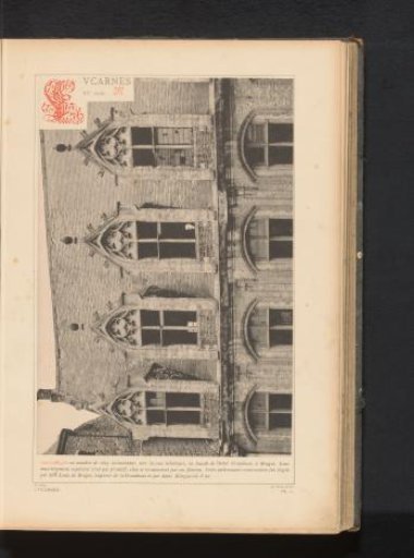 Dormer windows in the town castle of the lords of Gruuthuse in Bruges, Belgium