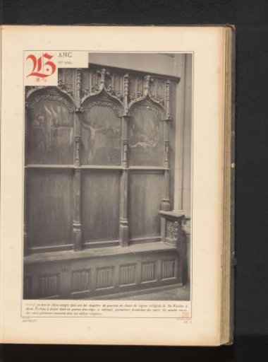 Choir stall in the St. Waltrude Church in Mons, Belgium