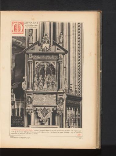 Tomb monument of Janus Lernutius in the St. Salvator's Cathedral in Bruges, Belgium