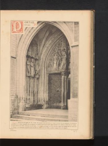 Portal on the south side of the St. Martin's Basilica in Halle, Belgium