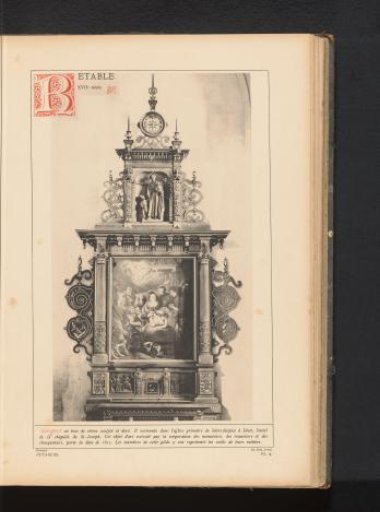 Altarpiece of oak in the St. Sulpitius Church in Diest, Belgium