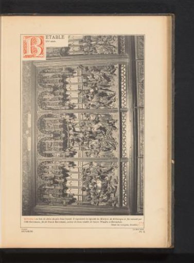 Oak altarpiece of St. George
