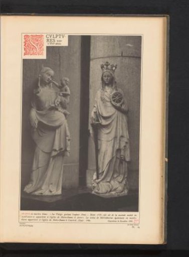 Marble sculptures in the Cathedral of Our Lady in Antwerp and in the Church of Our Lady in Kortrijk