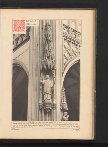 Sculpture on a pillar in the St. John's Cathedral in 's-Hertogenbosch