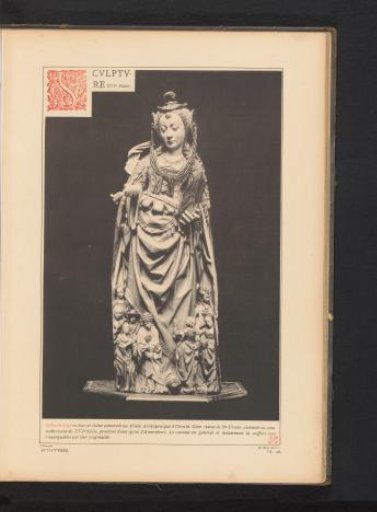 Oak sculpture of Saint Ursula
