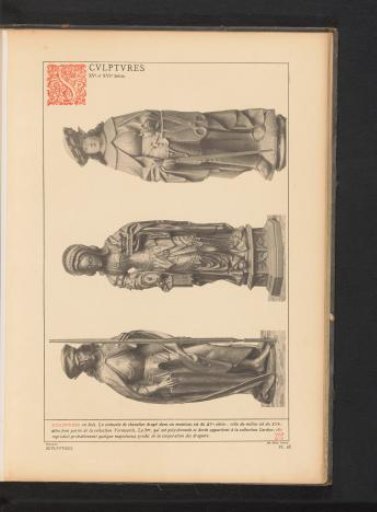 Three wooden sculptures