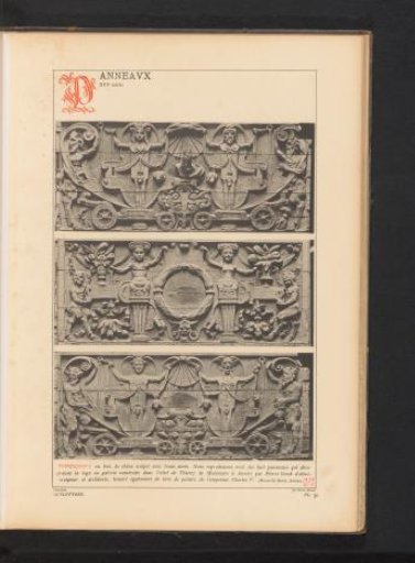 Decorated oak panels