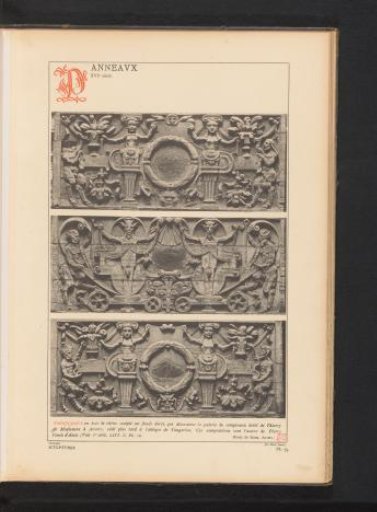 Decorated oak panels