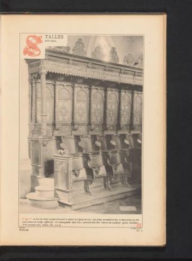 Oak choir stalls