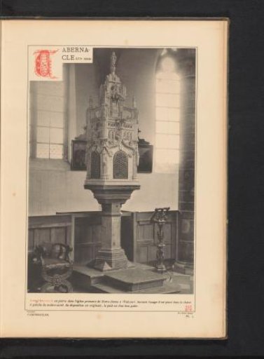 Stone tabernacle in the Basilica of Saint Maternus in Walcourt