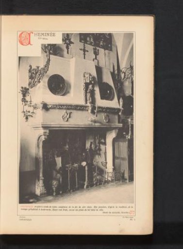 Chimney piece in a house in Oudenaarde