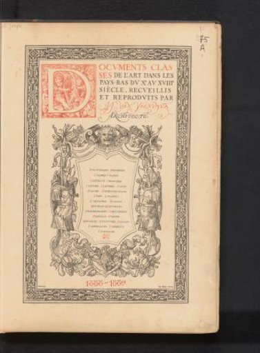 Reproduction of a title page