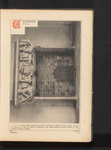 Chimney piece on the ground floor in Museum Het Steen in Antwerp