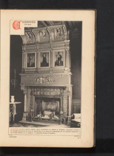 Chimney piece in Wespelaar Castle