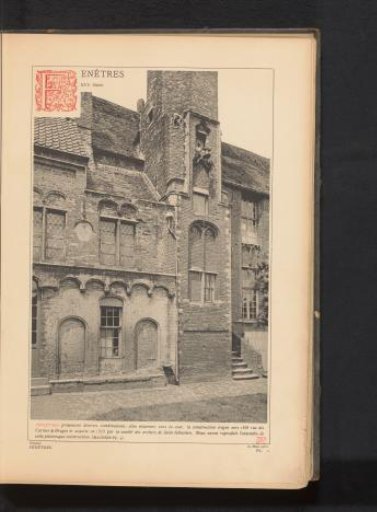 Facade of a building in Bruges