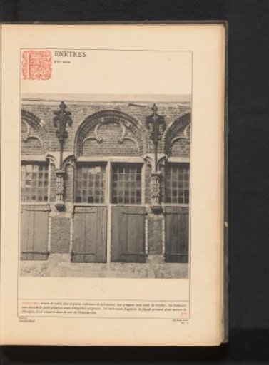 Facade of a house in the courtyard near the town hall in Nijmegen