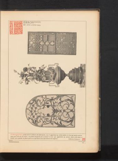 Vase and iron framework