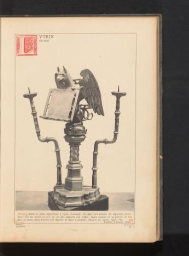 Lectern decorated with a griffin