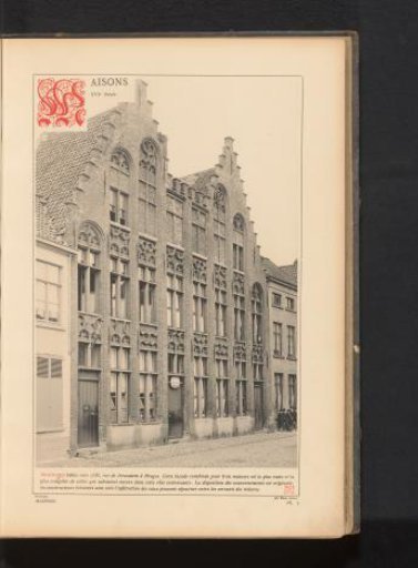 Houses on the Rue de Jerusalem in Bruges