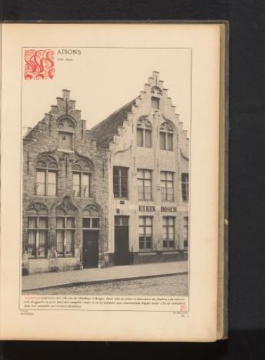 Houses on the Rue de l'Eeckhout in Bruges