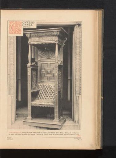 Oak confessional