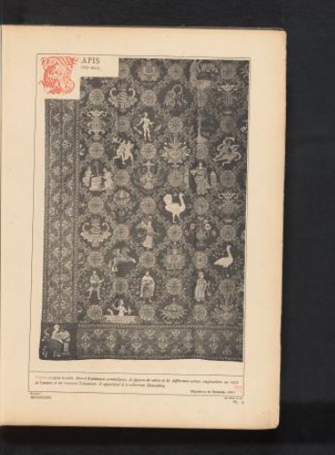 Tapestry with saints and scenes from the New Testament embroidered