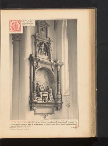 Memorial monument in the Great Church in Breda