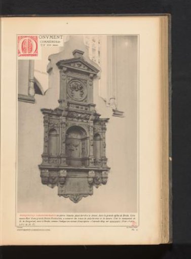 Memorial monument in the Great Church in Breda