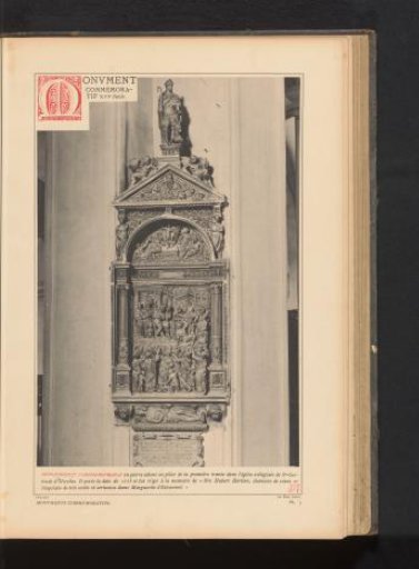 Memorial monument in the St. Gertrude Church in Nivelles