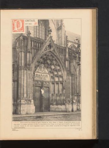 Side portal at the transept of the Our Lady Basilica in Tongeren