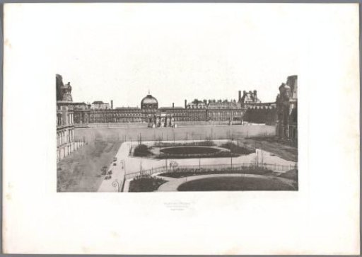 View of the Palais des Tuileries in Paris