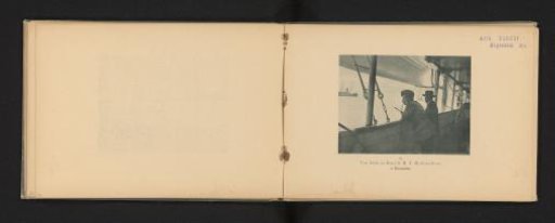 Kaiser Wilhelm II of Germany aboard the S.M.Y. Hohenzollern off the coast of Jaffa, Israel