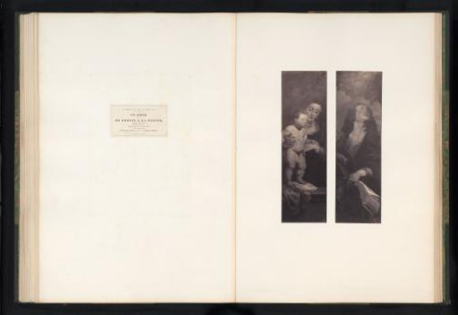 Photoreproductions of Madonna and the Holy John by Peter Paul Rubens