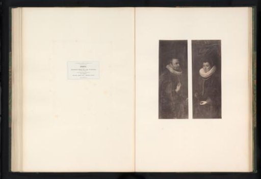 Photoreproductions of Nicolaas Rockox, burgomaster of Antwerp, and of Adriana Perez by Peter Paul Rubens