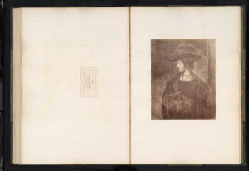 Photoreproduction of Saskia van Uylenburgh by Rembrandt van Rijn