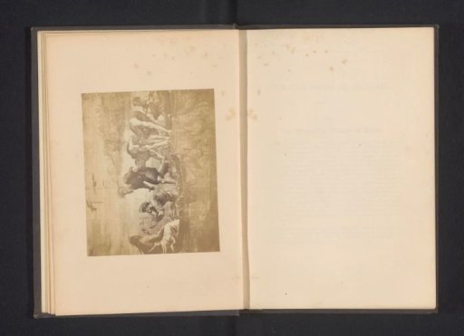 Photographic reproduction of a cartoon painting, depicting the miraculous catch of fish