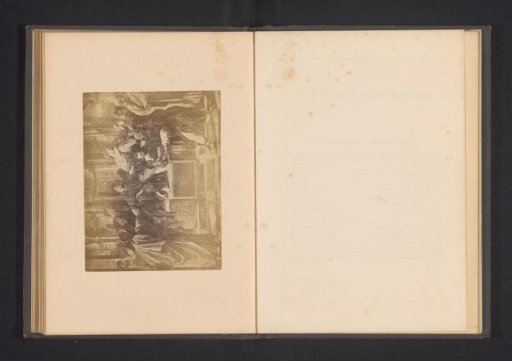 Photographic reproduction of a cartoon painting, depicting Elymas being struck blind