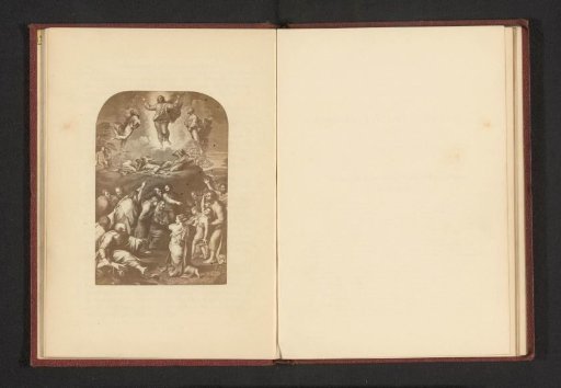 Photographic reproduction of a print after a painting, representing the Transfiguration