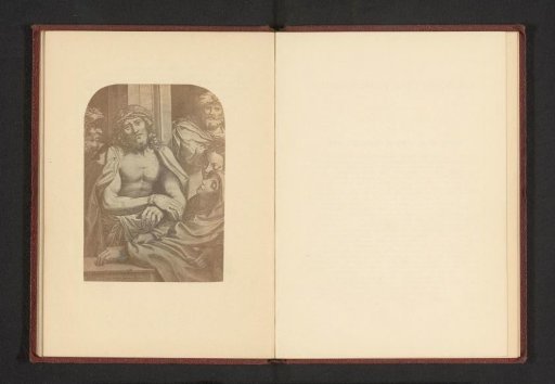 Photographic reproduction of a print after a painting, representing Ecce Homo