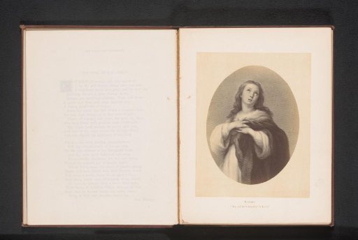 Photographic reproduction of a print after a painting, depicting the Magnificat