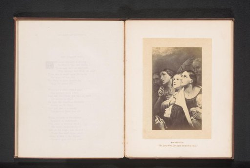 Photographic reproduction of a print after a painting, depicting a group of praying women