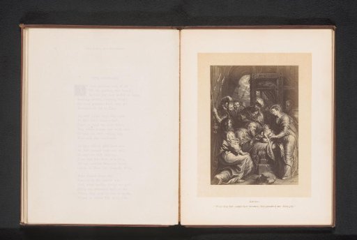 Photographic reproduction of a print after a painting, depicting the Adoration of the Magi