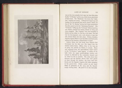 Photographic reproduction of a print of the naval battle off Cape St. Vincent in 1797