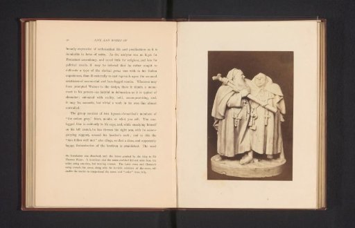 Sculpture depicting two monks